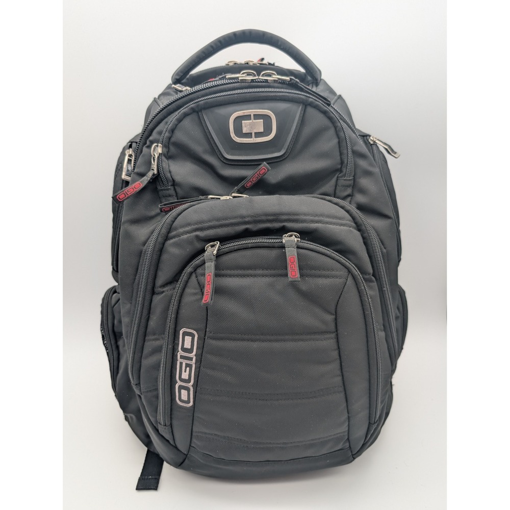 OGIO Renegade RSS Laptop Backpack Black Red Padded Straps Travel Bag